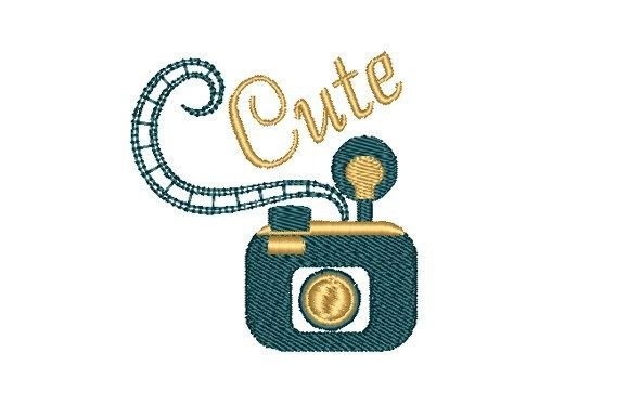 Cute Camera: A Whimsical Embroidery Design for Personalized Gifts