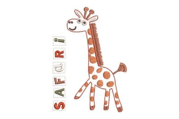 Giraffe with Letter Safari: A Holiday Embroidery Review