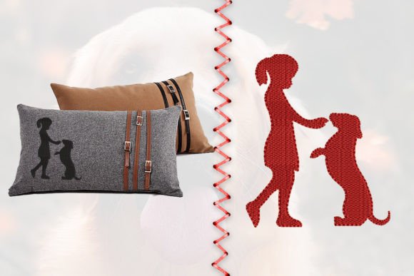 Girl and Dog Embroidery Review for Small Business Merch