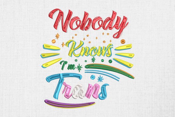 Review: Nobody Knows I m Trans LGBTQ Pride Design
