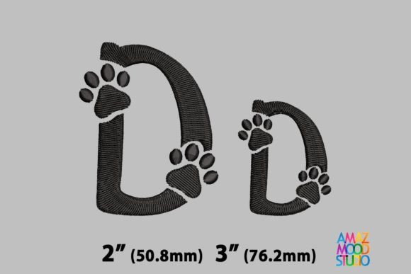 Reviewing Letter D Paws Monogram for Boutique Apparel
