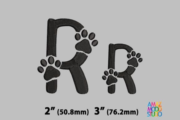 Reviewing Letter R Paws Monogram for Custom Gifts