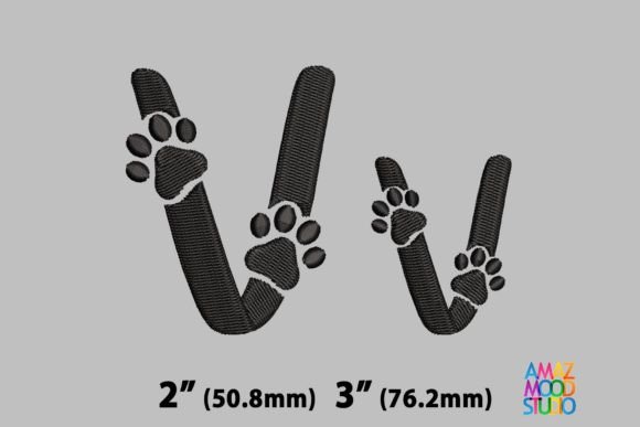 Reviewing Letter V Paws Monogram for Etsy Shops