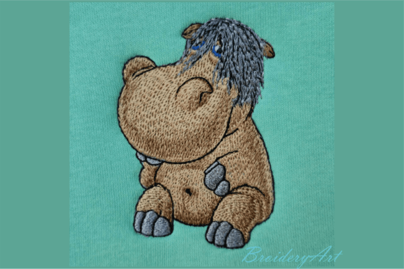 Reviewing the Animal Hippopotamus Embroidery Design